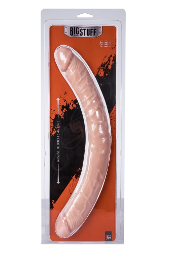 Реалістичний двосторонній фалоімітатор 18inch - 2