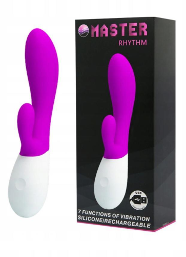 Вібратор зі стимулятором клітора Pretty Love MASTER HYTHM - 1