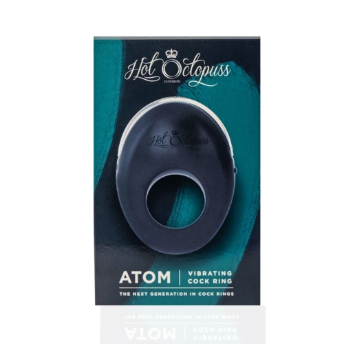 Ерекційне віброкільце на пеніс Hot Octopuss ATOM збільшена зона вібрації чорне - 7