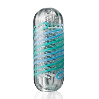 Мастурбатор для чоловіків Tenga Spinner 04 Pixel COOL EDITION з пружною стимулюючою спіраллю всередині