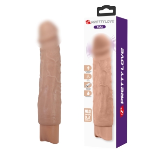 Вібратор реалістичний тілесний Lybaile Pretty Love Rufus Realistic Vibrating Dildo