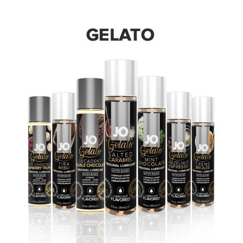 Лубрикант съедобный для минета и кунилингуса вкус соленой карамели System JO GELATO 30 мл - 5