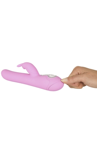 Вібратор - кролик із відростком для клітора рожевий The intelligent Rabbit Vibrator - 2