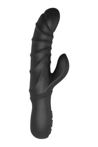 Вібратор із відростком для клітора чорного кольору Dream Toys MIDNIGHT MAGIC TRITON - 3
