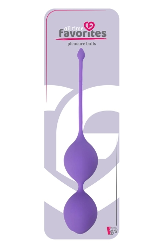 Вагінальні кульки фіолетові SEE YOU IN BLOOM DUO BALLS 29MM PURPLE - 2