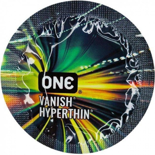 Презервативи One Vanish Hyperthin ультратонкі з латексу з силіконовим лубрикантом 5 штук - 1