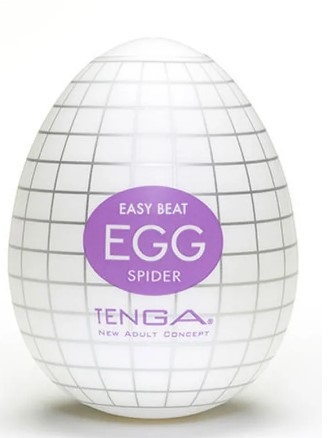 Мастурбатор яйце без вібрації білого кольору Tenga Egg Spider - 5