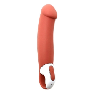 Вібратор вагінальний силіконовий водонепроникний помаранчевий Satisfyer Vibes Master 12 режимів роботи