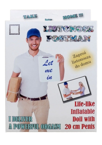 Секс кукла мужчина с членом телесного цвета Boss series Listonosz Postman Male Doll - 2