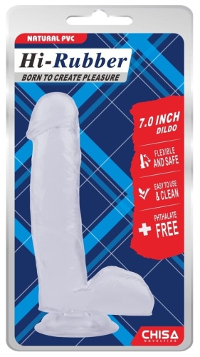 Фалоімітатор реалістичний на присоску прозорий CHISA 7.0 Inch Dildo - 4