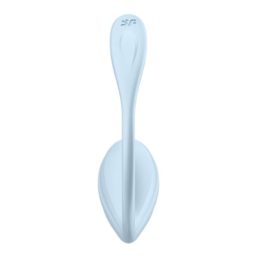 Смарт віброяйце вагінальне синього кольору Satisfyer Smooth Petal Connect App - 5