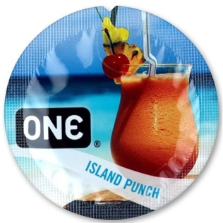 Презервативи оральні зі смаком тропічного пуншу латексні One FlavorWaves 5 штук