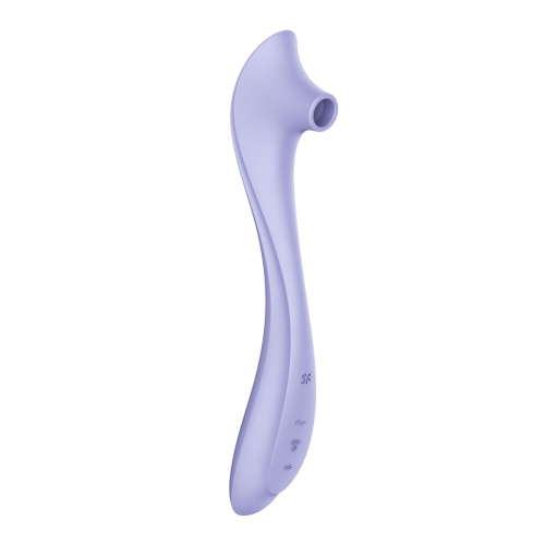 Вакуумный клиторальный стимулятор силиконовый сиреневый Satisfyer Easy Lover - 1