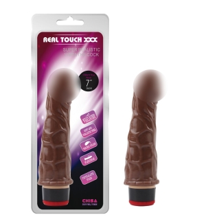 Вібратор реалістик коричневий Chisa 7 Vibe Cock 