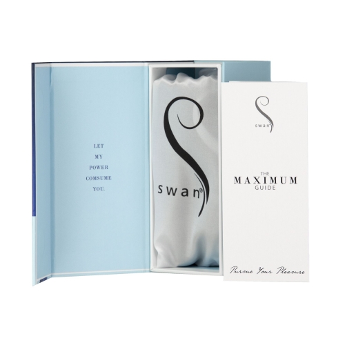 Віброкуля для інтимних зон синя Swan Maximum + Comfy Cuff - 7