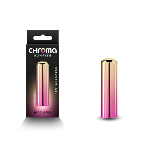 Віброкуль для стимуляції клітора рожево золотистий NS Novelties Chroma розмір S - 1