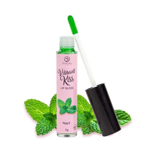 Блиск для губ з ефектом вібрації та смаком м'яти Secret Play Vibrant Kiss - 2