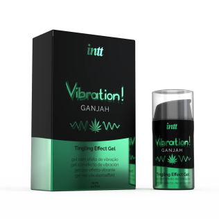 Жидкий вибратор густой гель Intt Vibration Ganjah 15 мл