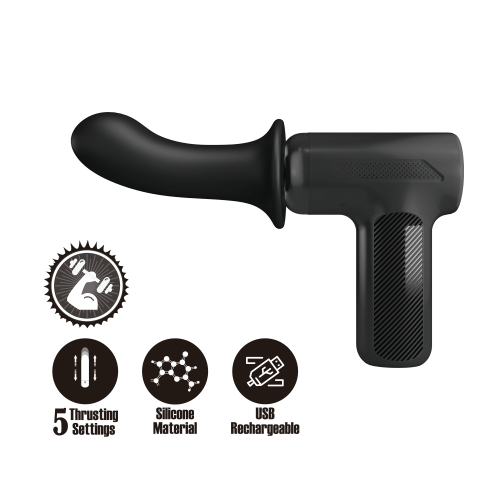 Вибратор пистолет для точки G черный Lybaile Dj Doctor Massage Gun - 2