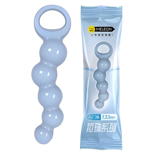 Анальные бусы синего цвета Meleon Anal Beads