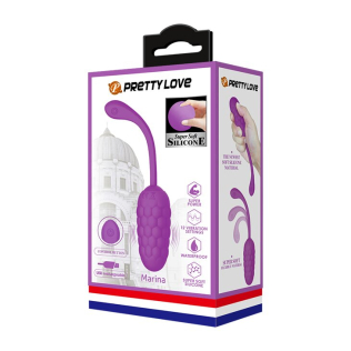 Віброяйце з рельєфом фіолетове Pretty Love MARINA 