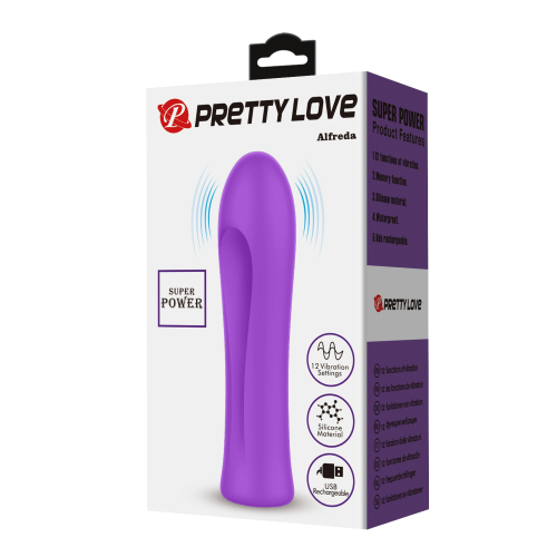 Міні-вібратор для клітора фіолетовий Lybaile PRETTY LOVE Alfreda 12 режимів - 8