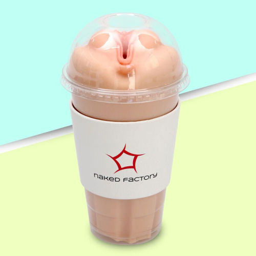 Мастурбатор-вагина наскрізний у колбі тілесний Naked Factory Cup Sleeve V-2 - 7