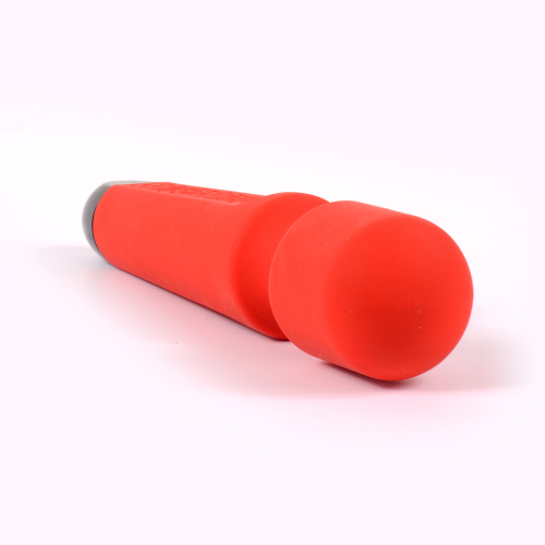 Вибромассажер Ванд универсальный в виде микрофона красного цвета Xise AV vibrating wand - 8