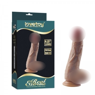 Фаллоимитатор реалистичный с яичками на присоске Lovetoy