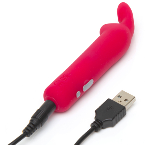 Мини вибратор для стимуляции клитора розового цвета Fifty shades of grey Happy Rabbit Rechargeable Bullet Pink - 3