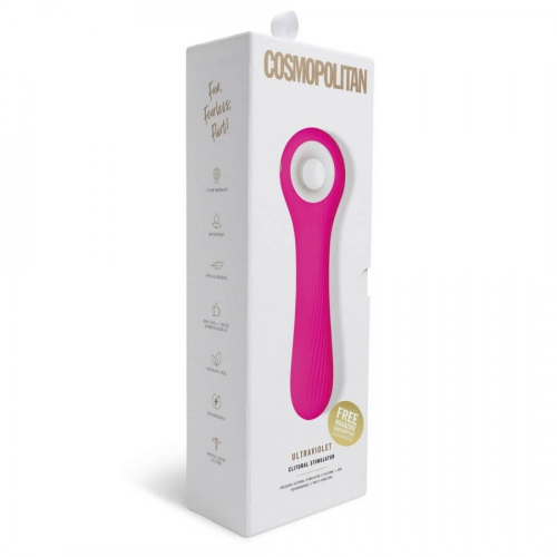Кліторальний вібратор з силікону Cosmopolitan Ultraviolet Clitoral Stimulator рожевий - 6
