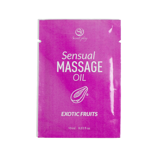 Масажна олія з ароматом екзотичних фуктів Secret Play Massage Oil 10 мл - 1