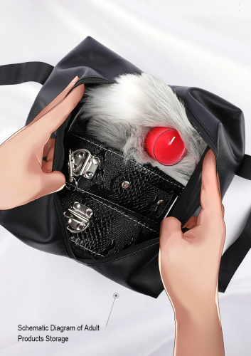 Сумка для зберігання секс іграшок колір чорний Easy Life BDSM Desire BDSM bag - 5