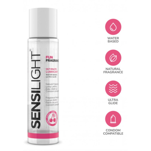 Ароматний лубрикант на водяній основі з ароматом вишні Intimateline Sensilight Fun Fragrance 60мл - 3