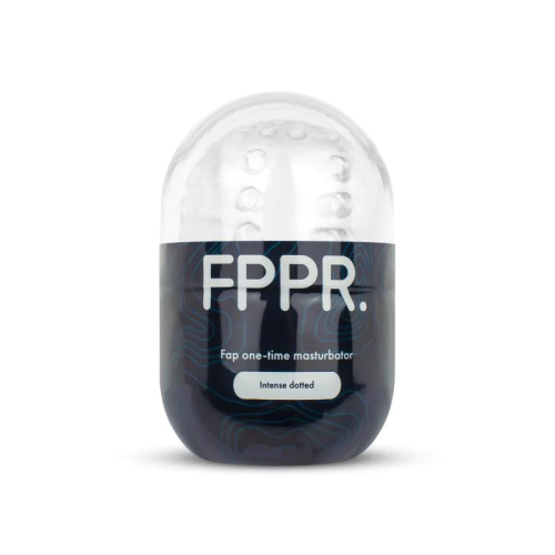 Мастурбатор яйце прозорого кольору FPPR Dotted Texture - 1