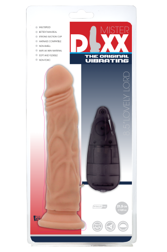 Вибратор реалистичный на присоске телесного цвета с пультом ДУ Dream Toys Mr Dixx lovely lord - 2