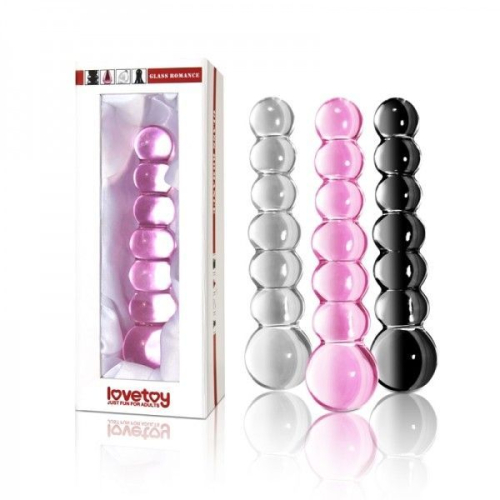 Фалоімітатор скляний для вагінальної та анальної стимуляції Lovetoy - 1
