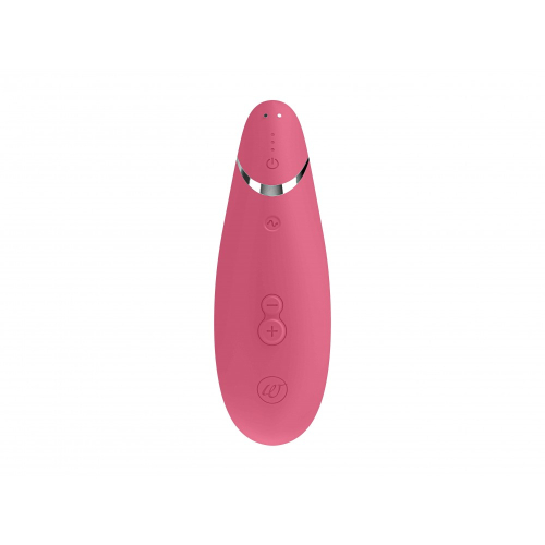 Безконтактний стимулятор клітора малиновий Womanizer Premium - 3