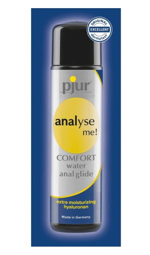 Анальный лубрикант на водной основе - pjur analyse me! Comfort glide 2 ml - 1
