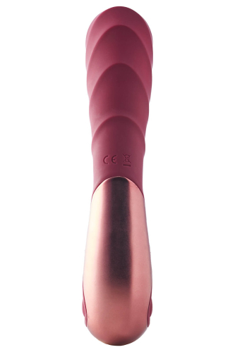 Вибратор с отростком для клитора красного цвета Dream Toys DINKY DUO VIBRATOR JIMMY K - 3
