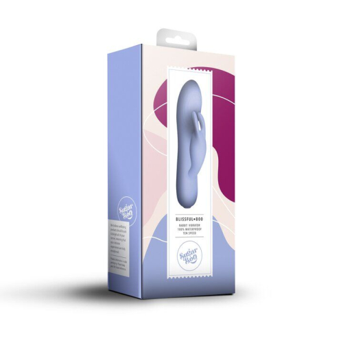 Вібратор із відростком для клітора бузкового кольору SugarBoo Blissful Boo - 5
