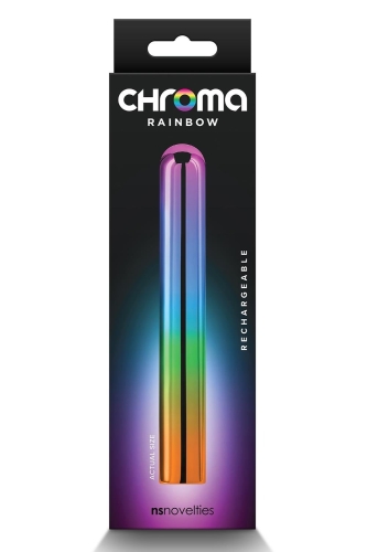 Вибратор вагинальный радужный NS Novelties Chroma Rainbow размер L - 3