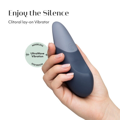 Вібратор для клітора блакитного кольору Womanizer Vibe - 5