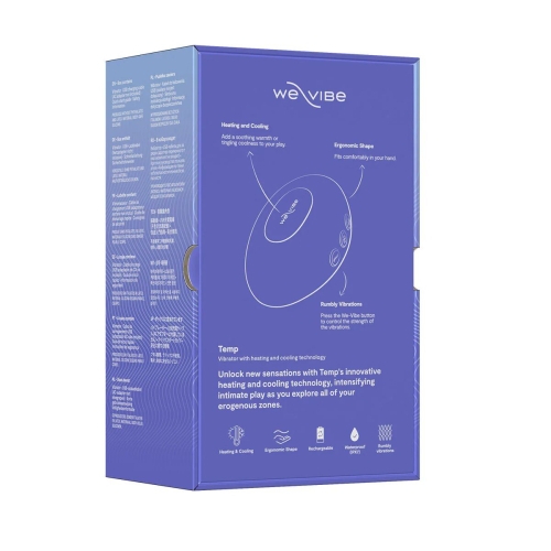 Вібратор для стимуляції клітора із підігрівом синій We-Vibe Temp Lavender Blue - 14