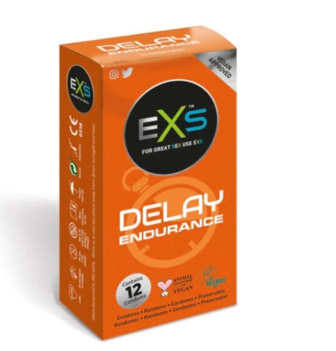 Презервативы ультратонкие прозрачного цвета Exs Delay 12 штук - 1