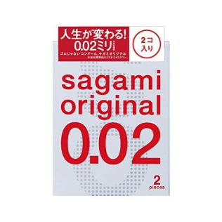 Полиуретановый презерватив Sagami Оriginal тонкие 0,02 (Сагами Оригинал) 2 шт