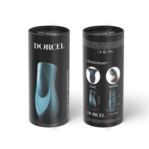 Мастурбатор для чоловіків синього кольору Dorcel Sili-Cup Dual Sensation - 6