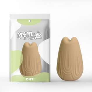 Вибратор для стимуляции клитора в форме вазы желтого цвета Cnt 3D Design Vase