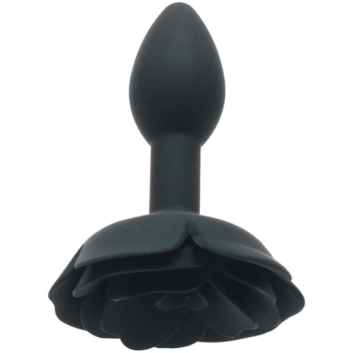 Анальна пробка у формі троянди чорного кольору California Exotic Novelties розмір Small - 3
