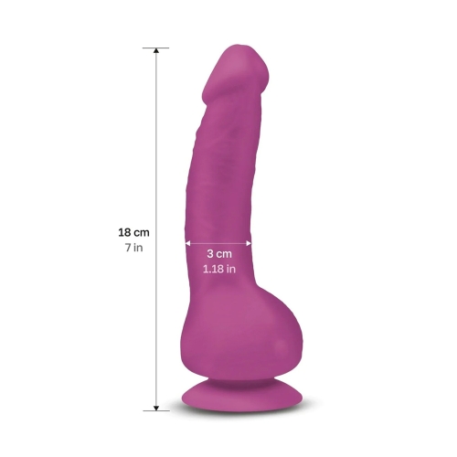 Вибратор реалистичный на присоске фиолетовый Gvibe Greal Mini - 2